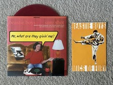 RARE PROMO Beastie Boys Sure Shot 7” burgundy vinyl single + sticker EX/NM picture