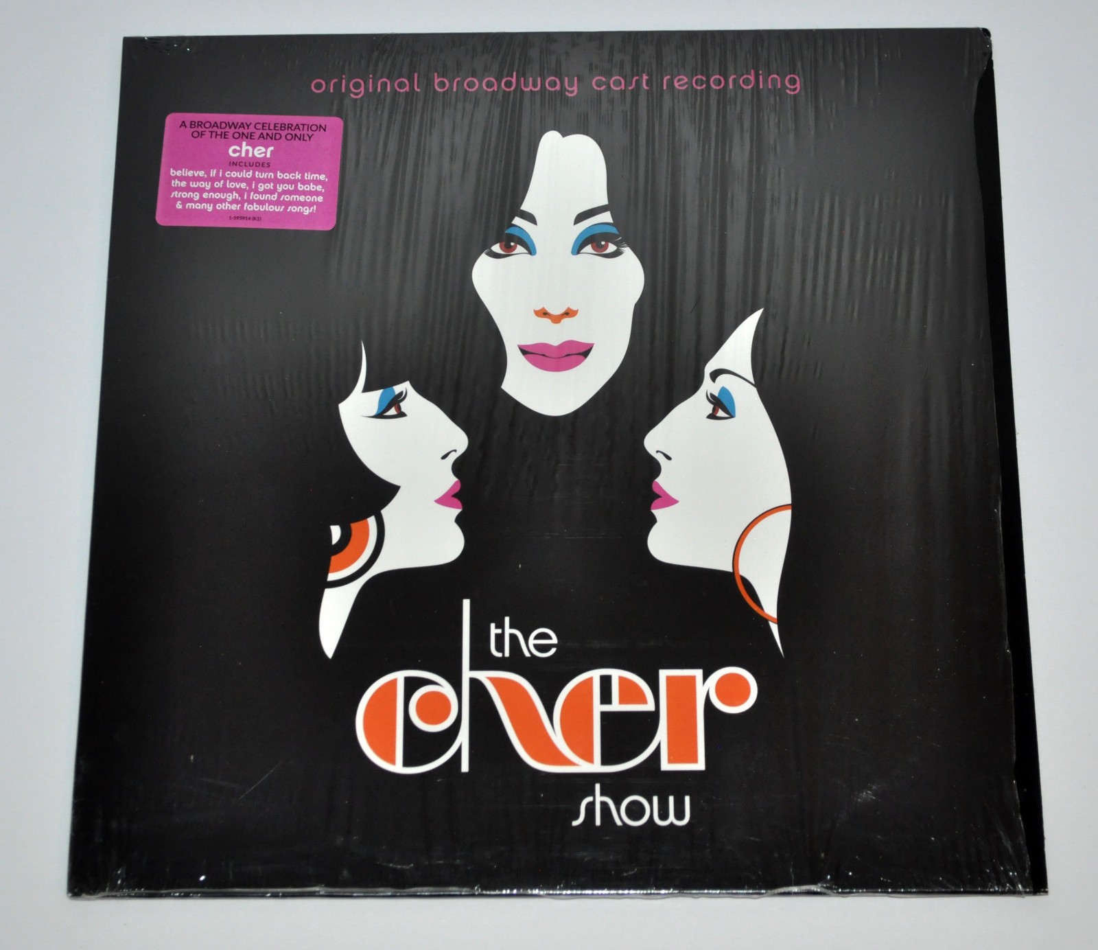 The Cher Show Original Broadway Cast Recording Orange Vinyl LP Rare 2019