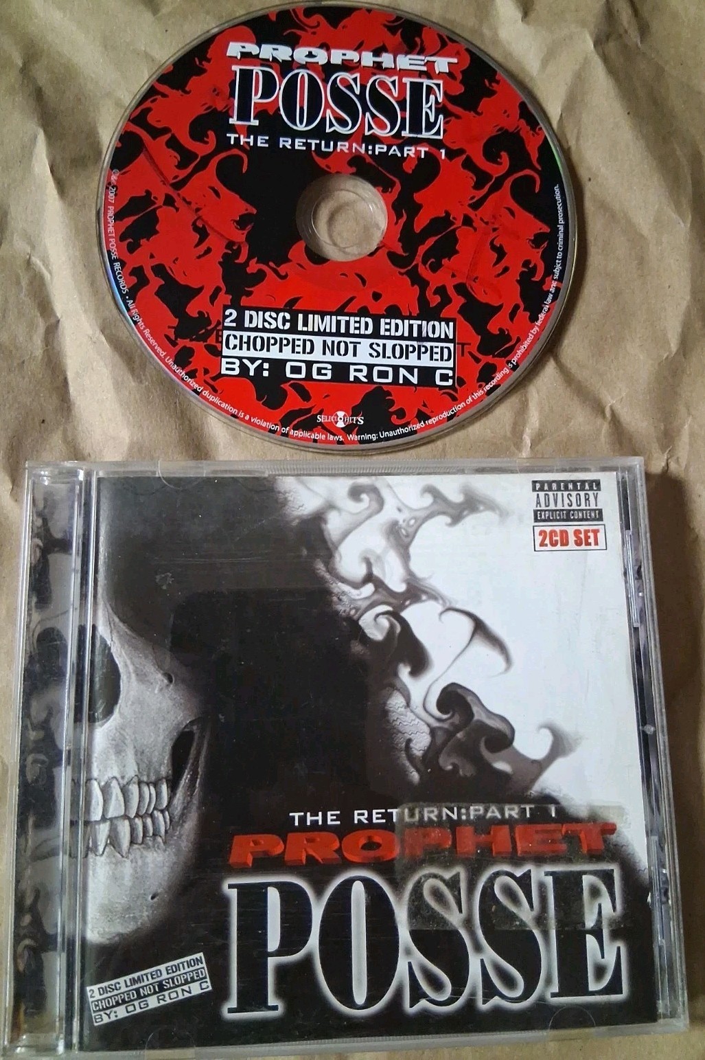 Prophet Posse - Return: Part 1 (CD, 2007) MISSING DISC 1  CASE, INSERTS, DISC 2