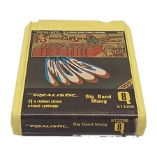 Vintage Big Band Moog 8-Track Cartridge Jazz Album Ampex Quad Q8 Yellow USA picture