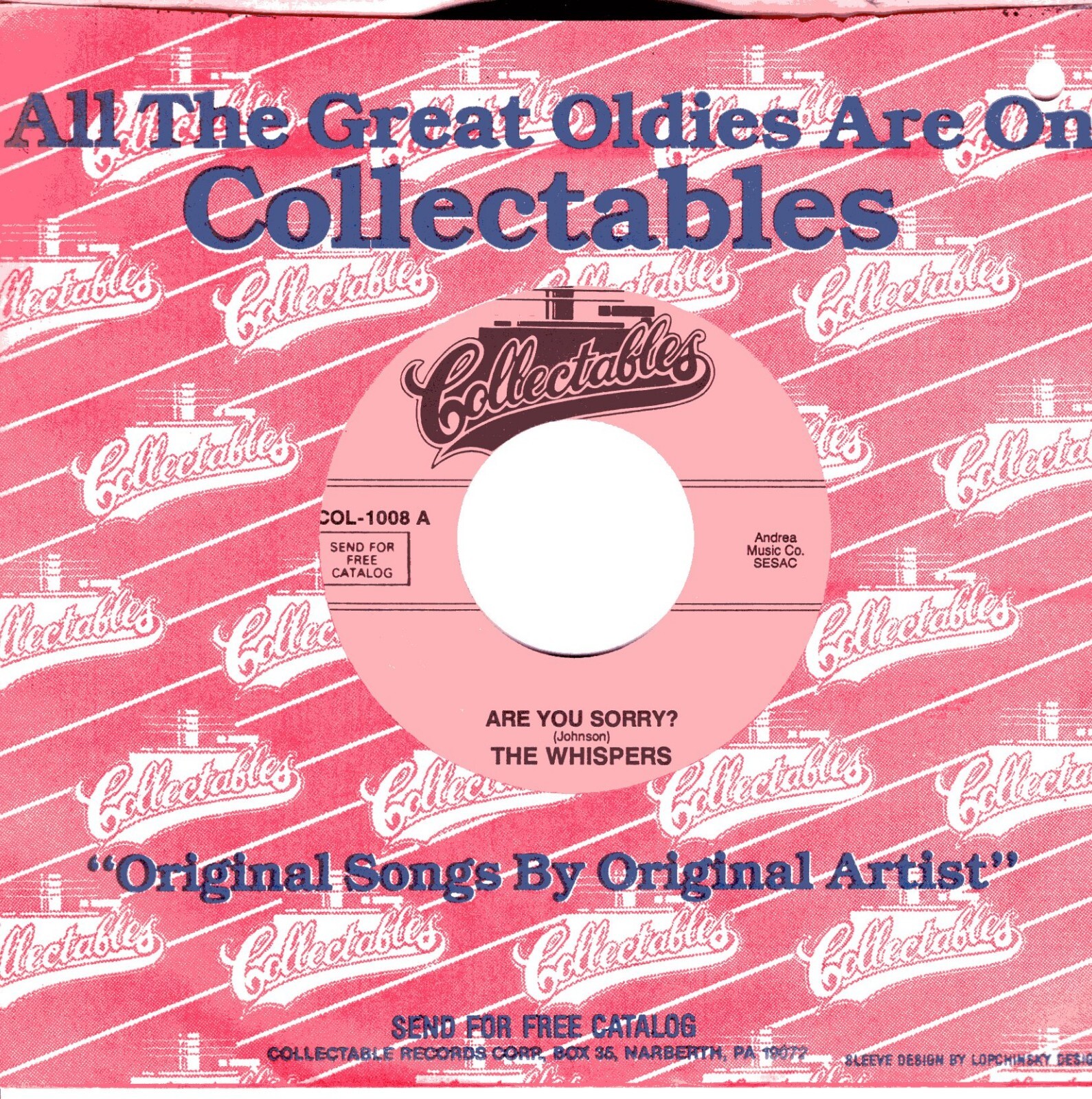 The Whispers:    Are You Sorry / We're Getting Married .. 45 RPM 6875