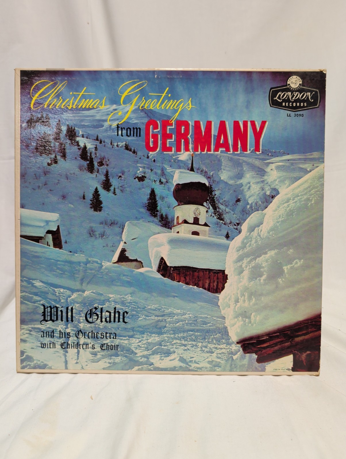 CHRISTMAS GREETINGS FROM GERMANY, 1958, LP Vinyl Vintage German Holiday Music