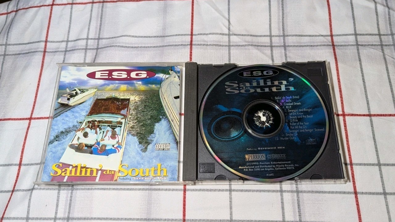 Sailin' Da South by E.S.G. (CD, 1995) O.G. COPY  PERRION ENT. NM Disc ESG