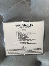 Paul Stanley Cd *Promo/htf Misprint 10-3-06 “Live To Win” (2006) Rare KISS Solo picture
