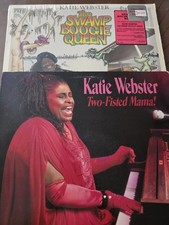 KATIE WEBSTER Lot 2 LOUISIANA PIANO BLUES LPs Swamp Boogie Queen/2-Fisted Mama picture
