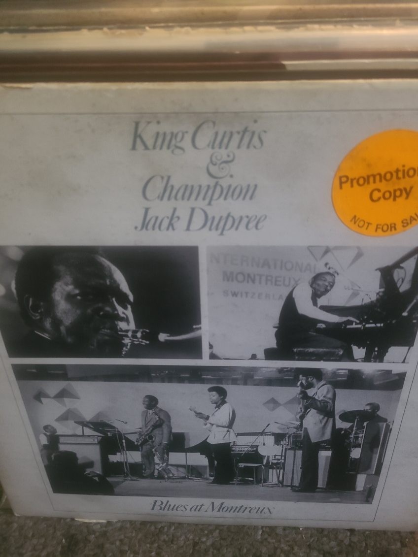 KING CURTIS “Blues At Montreux” PROMO Vinyl LP Record W/ Champion Jack Dupree