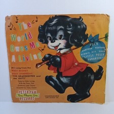 Vintage 1954 Vinyl Record The World Owes Me a Living  Peter Pan Record #379 picture