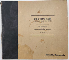 Beethoven Symphony No. 5, Columbia Masterworks Set No. 254, 78 RPM Vinyl, 4 Disc picture