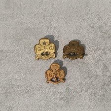 Authentic Original Brass Girls Guide Badge x3 picture