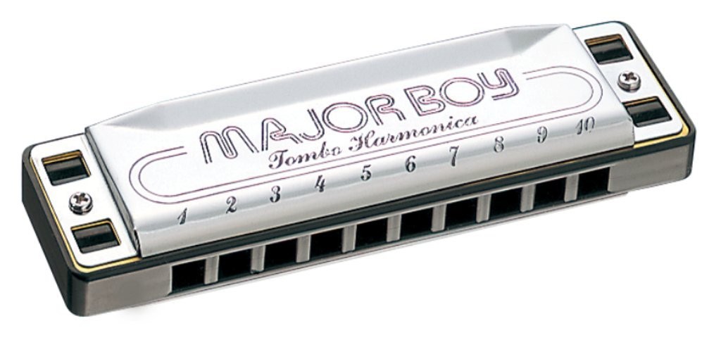 Tombo 10-Hole Harmonica, F Key, Major Boy 1710_