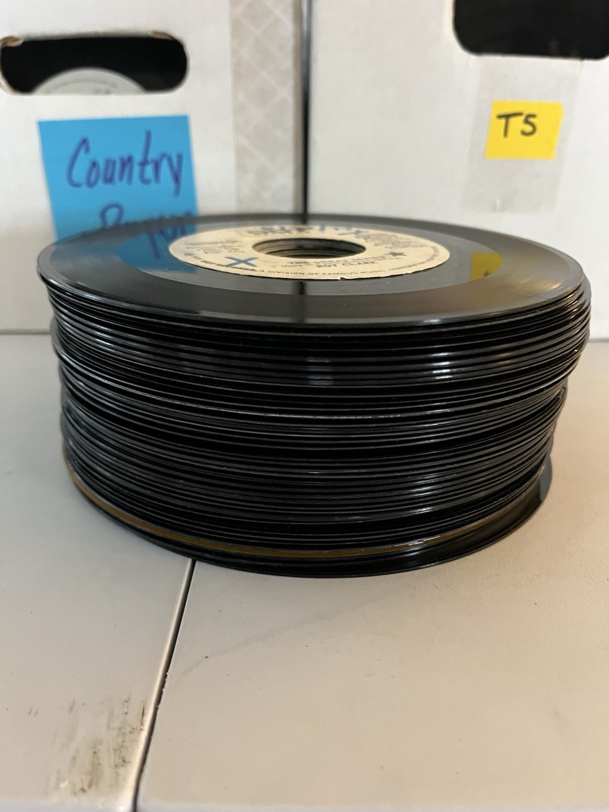 Lot of (40) Country Promo 45 RPM Records - DJ Copy, Demonstration, Audition Copy