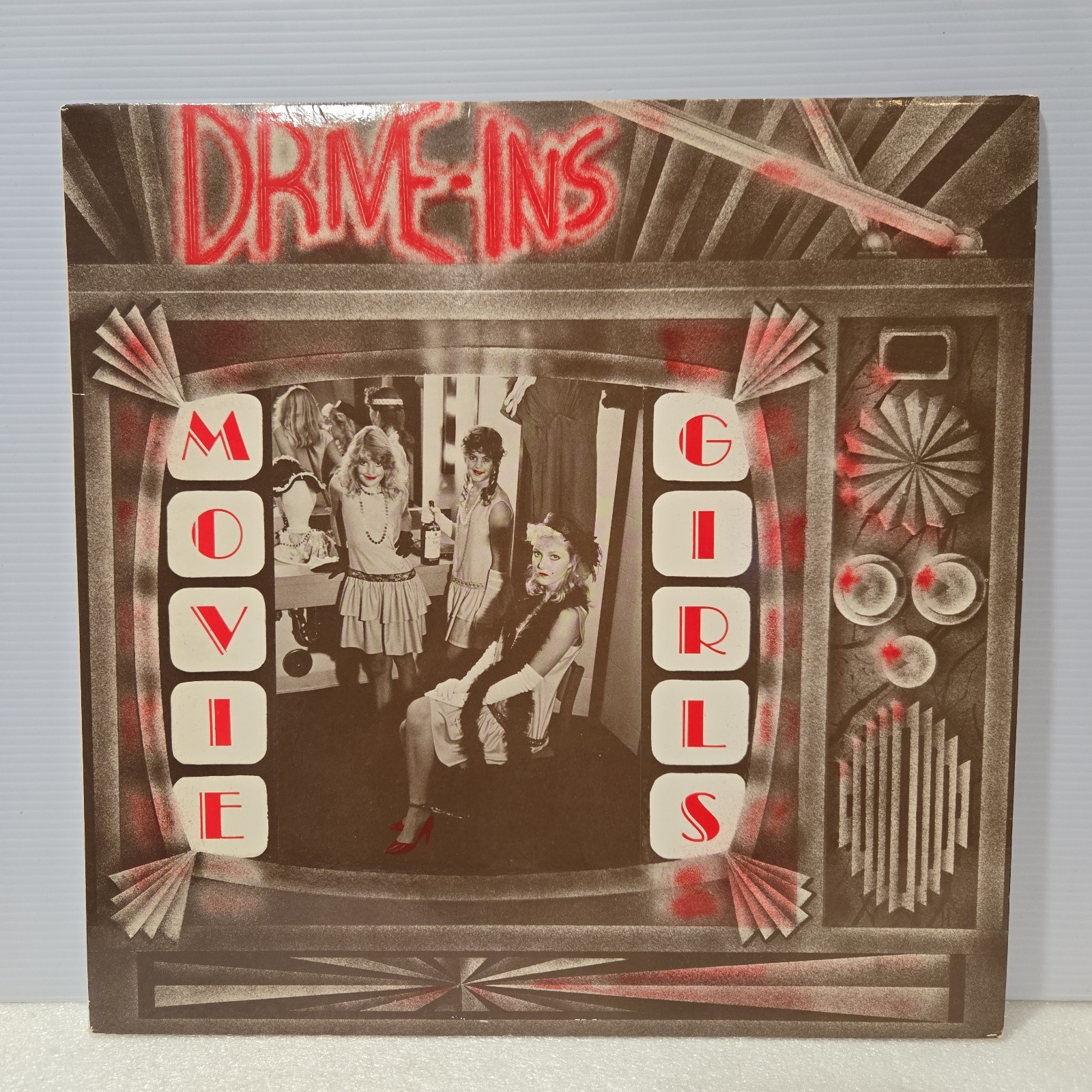 DRIVE-INS - MOVIE GIRLS - 1985 Vinyl LP Record Synth Alt Rock VG+