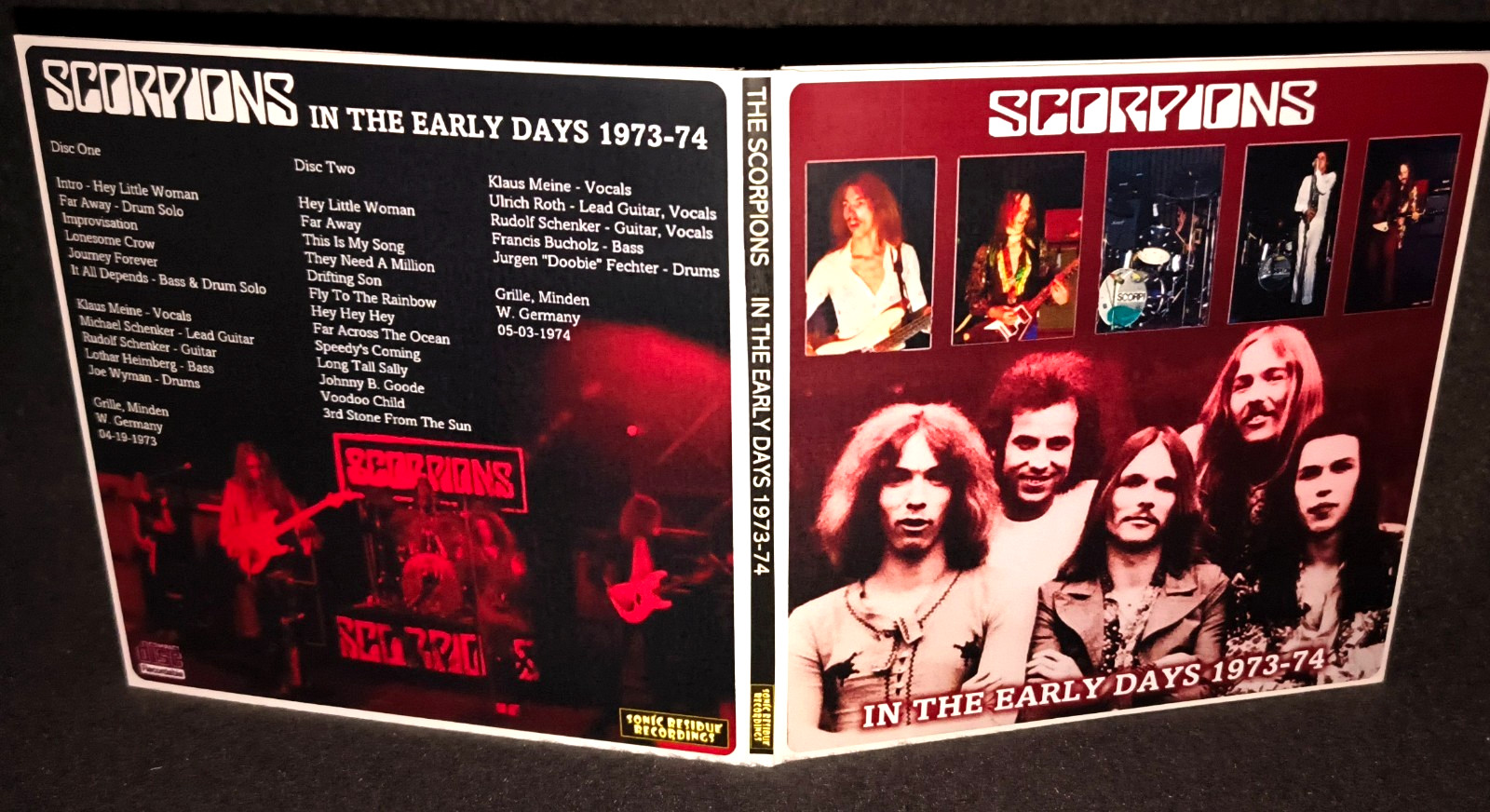 The Scorpions In The Early Days 1973-1974 Gate Fold 2CD NEW