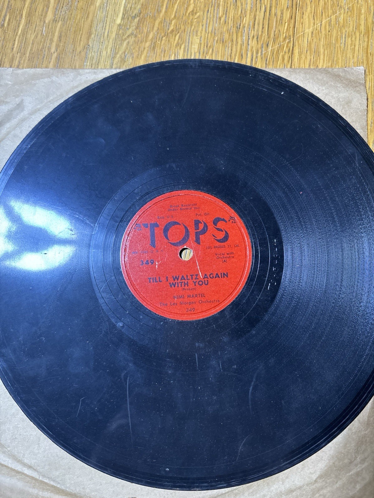 Mimi Martel 78 RPM 10” Tops Records #349