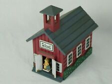 Vintage Impulse Giftware 1989 Music Box Wood School House Pre-Owned picture