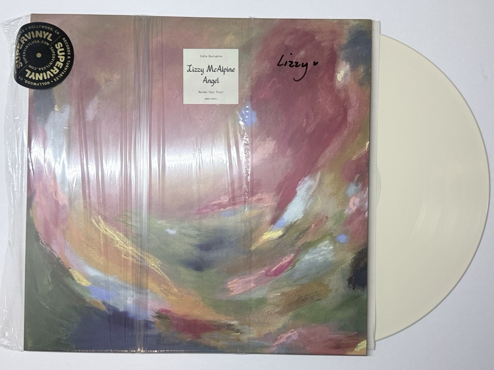 Lizzy McAlpine Angel SIGNED ON COVER Maiden Fair Vinyl