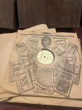 Judge Rutherford Watchtower Records With Original Wood Storage Box Comfort Talk picture