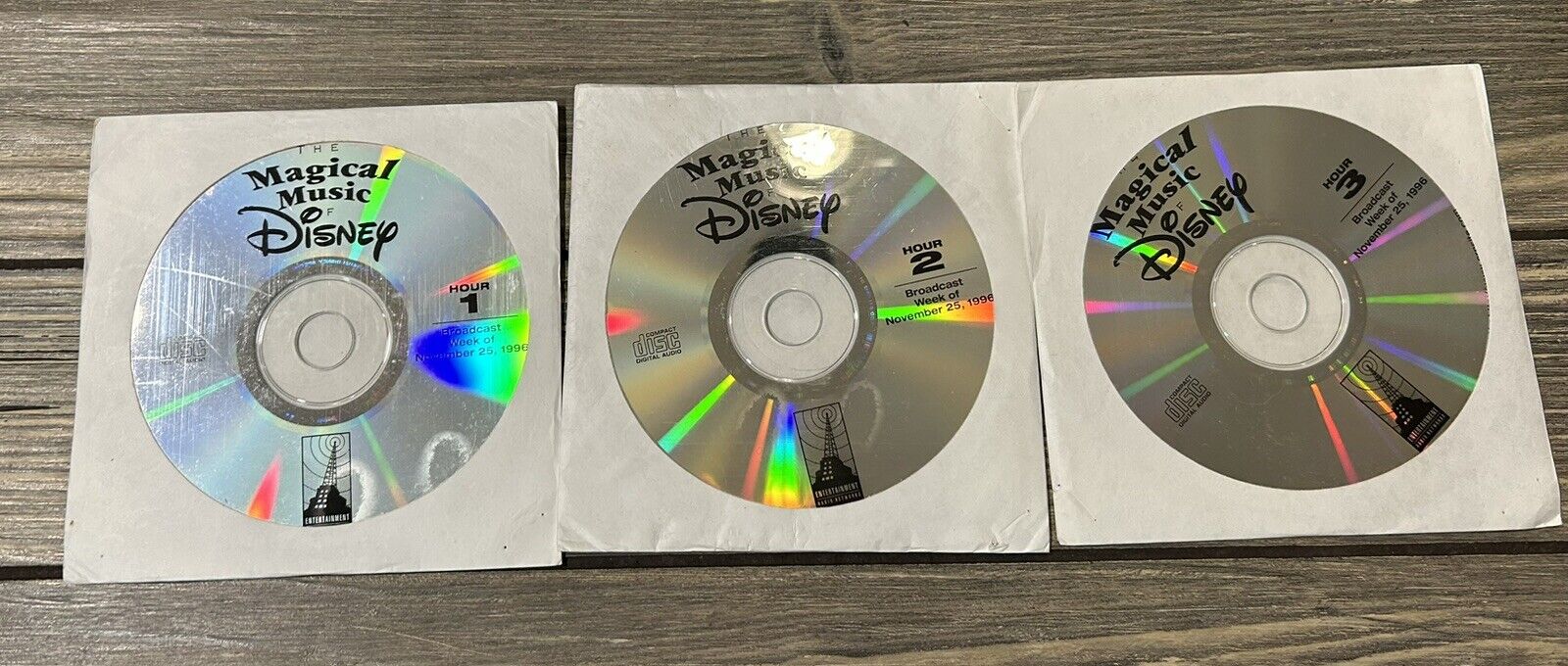 Vtg November 25 1996 The Magical Music of Disney Set 3 CDs Radio Show 