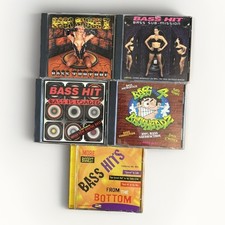 SUPER RARE Lot 5 Vintage Mega Bass CDs Bass Quake Bass Hits Techno 90s HTF picture
