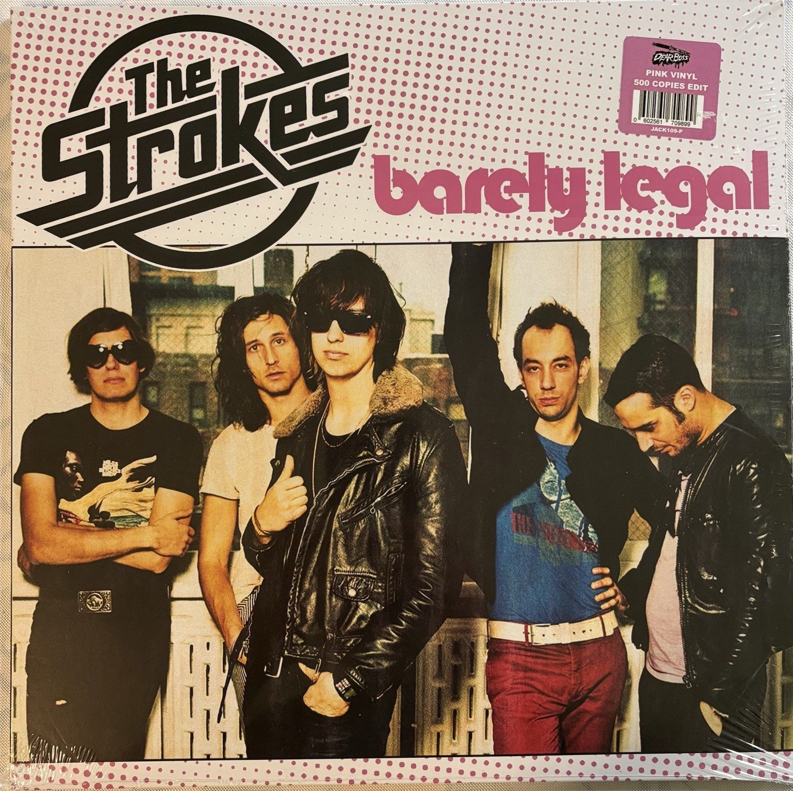The Strokes Barely Legal Limited Edition Pink Colored Vinyl Record