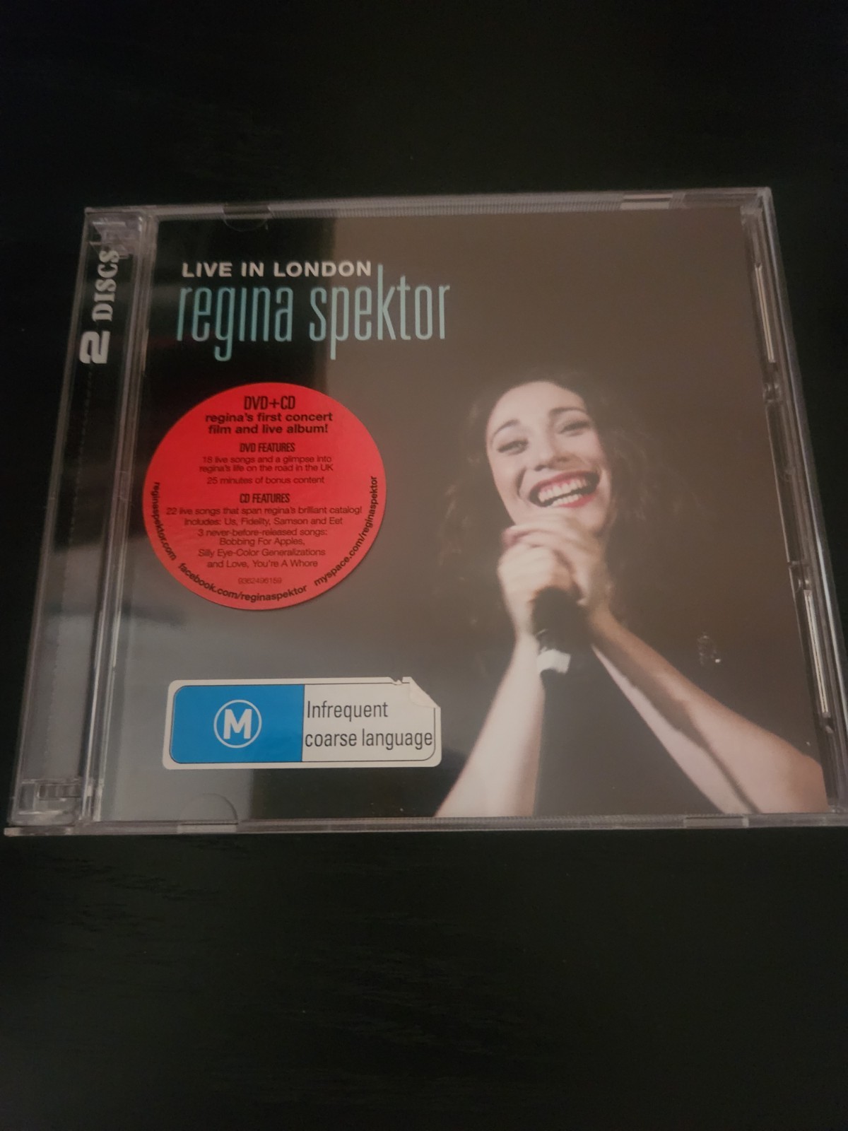 Regina Spektor Live in London  CD + DVD (2010, Sire) Sealed New