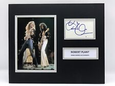 RARE Robert Plant Led Zeppelin Signed Photo Display + COA AUTOGRAPH picture