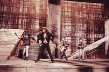 The Rolling Stones Performing On The Set Of The Music Video For On- Old Photo picture