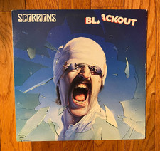 Scorpions - Blackout LP Mercury SRM-1-4039 1982 Pressing w/ Inner picture