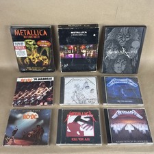 METALLICA CD LOT 9pc Master of Puppets Kill Em All And Justice For All AC/DC picture