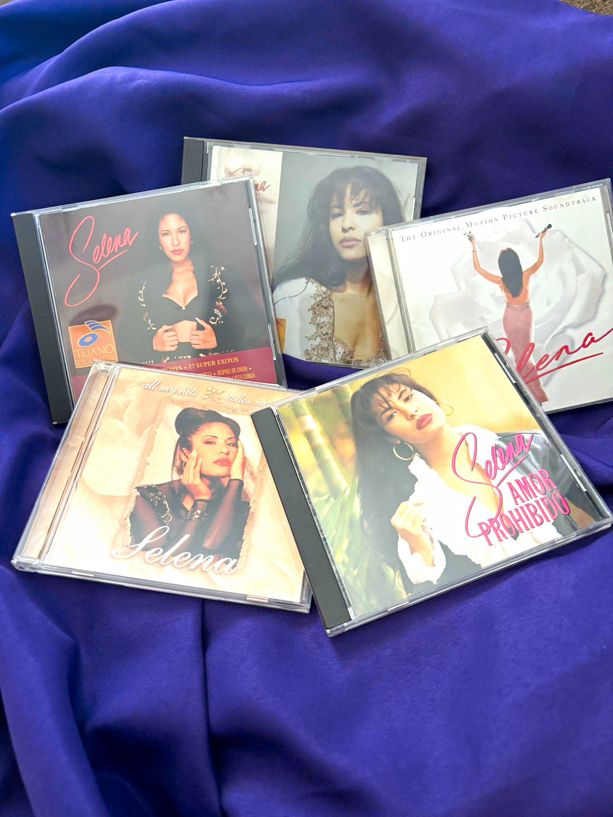 Selena Quintanilla CD Lot 5 CDs Soundtrack Amor Prohibido All My Hits -BonusGift