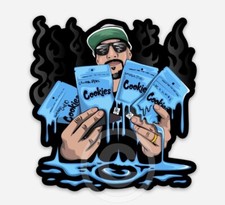 Cookies x Breal: STICKER + FRIDGE MAGNET (2 PACK) ~ Cypress Hill Greenthumb Weed picture