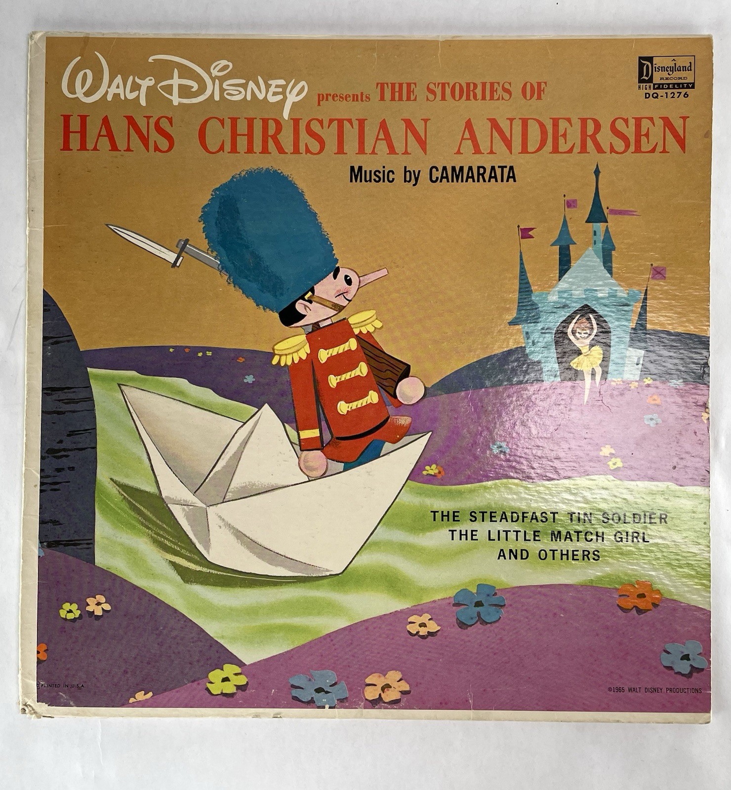 Vintage 1965 Disney Hans Christian Anderson Vinyl Record Camarata Disneyland