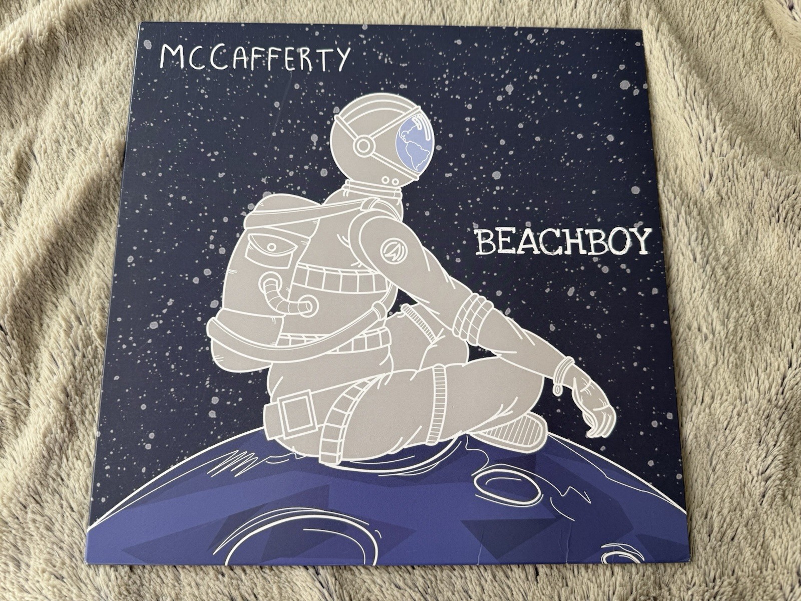 McCafferty – Beachboy Vinyl LP White Blue Pink Tri 2014 Rare VG Shelf Wear