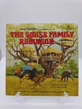 VTG Walt Disney Presents The Swiss Family Robinson Disneyland LP ST3977 Book VG picture