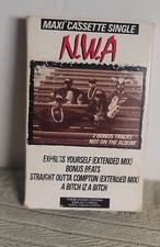 NWA Maxi Single Cassette Street Side Gangsta Gangsta Radio Side Quiet on Tha Set picture