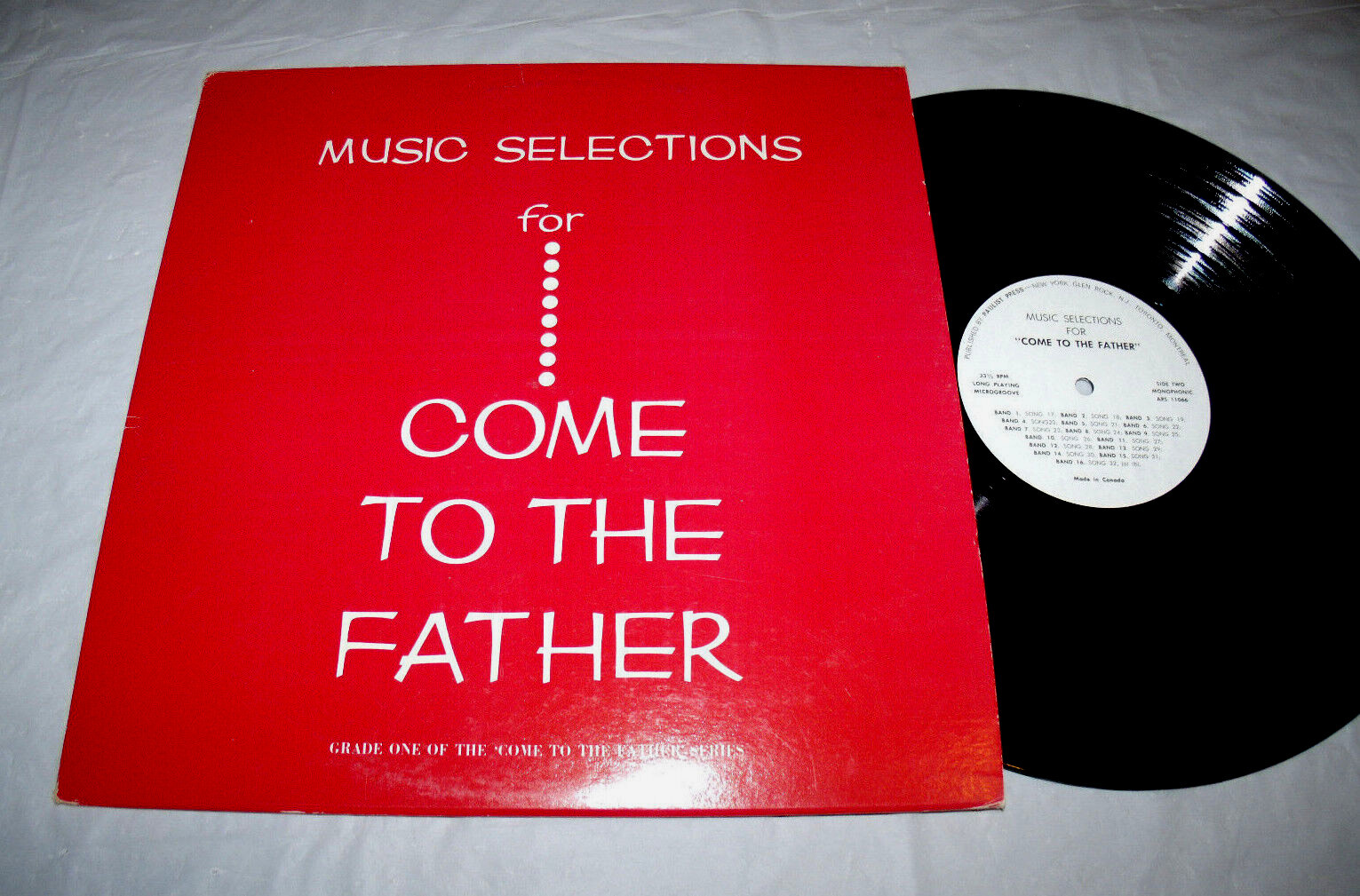Music Selections For Come To The Father 1967 LP EX/EX Christian Grade One