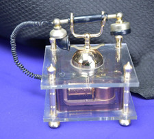 Vintage Waco Lucite Old Fashion Telephone Music Box Japan 1970's picture