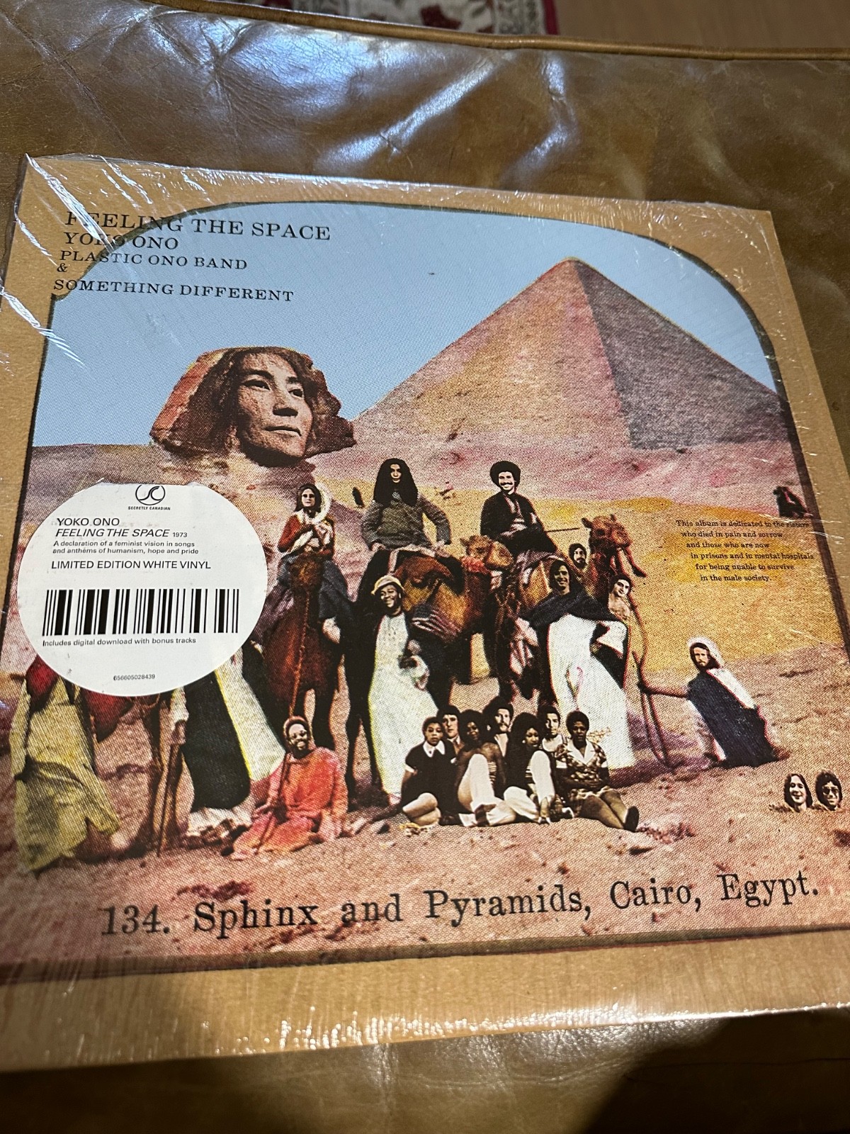 Yoko Ono Feeling the Space LP 2017 Limited White Vinyl Secretly Canadian Shrink