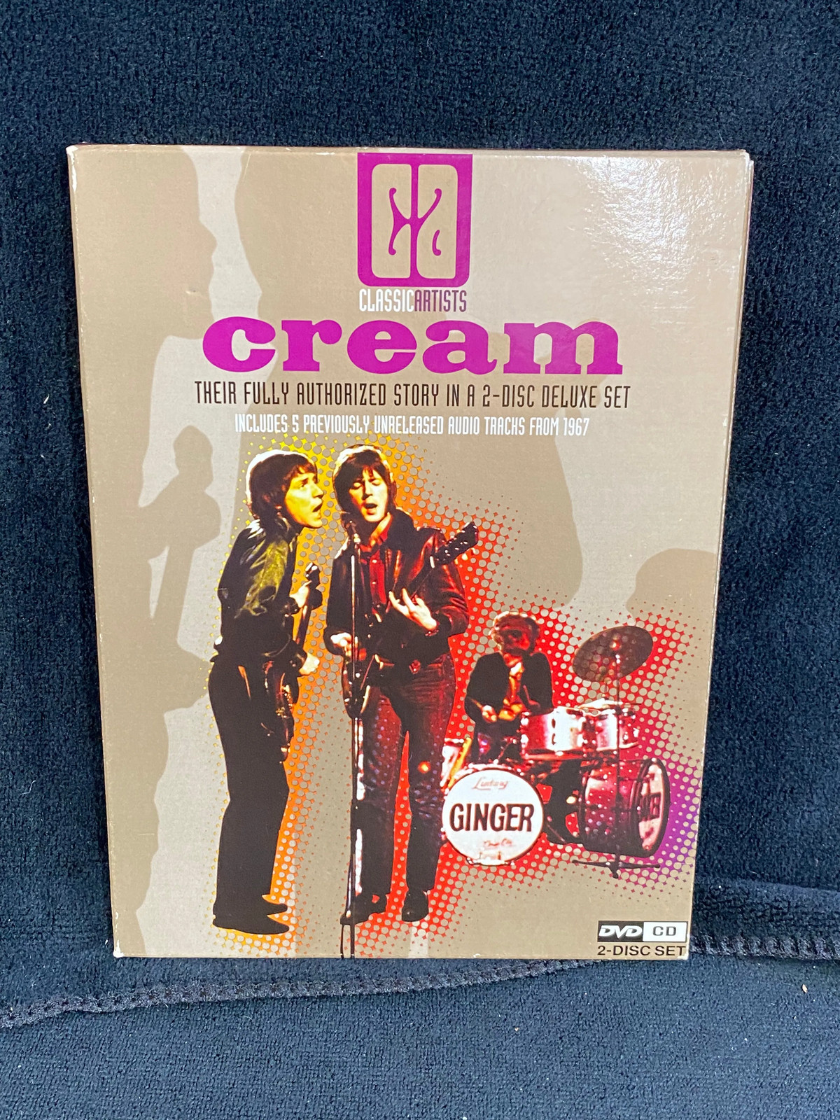 Cream Eric Clapton Ginger Baker Authorized Story DVD CD 2-Disc Deluxe Set