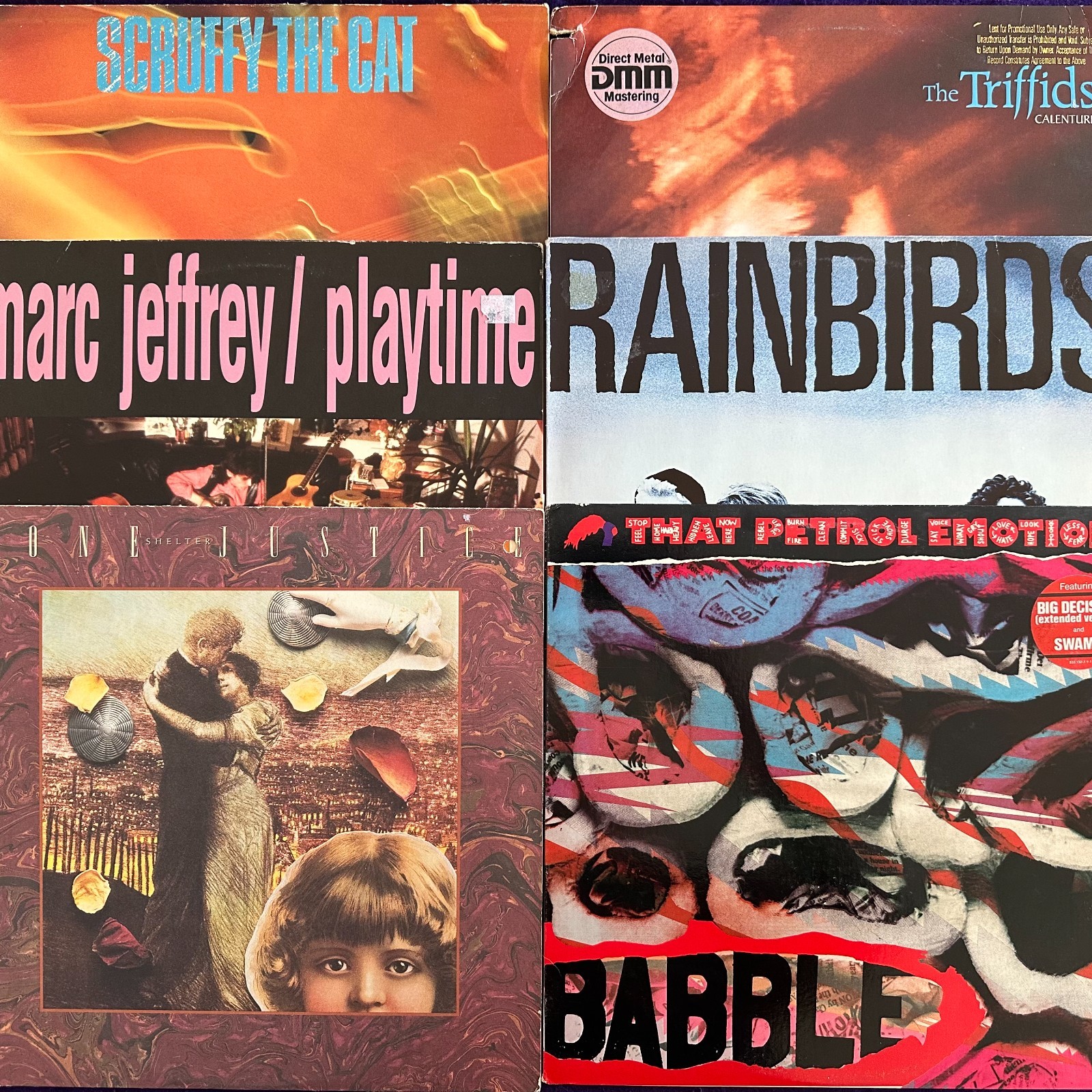 6x LOT of ALT INDIE ROCK Lone Justice Scruffy Cat Rainbirds Triffids Petrol 6LP
