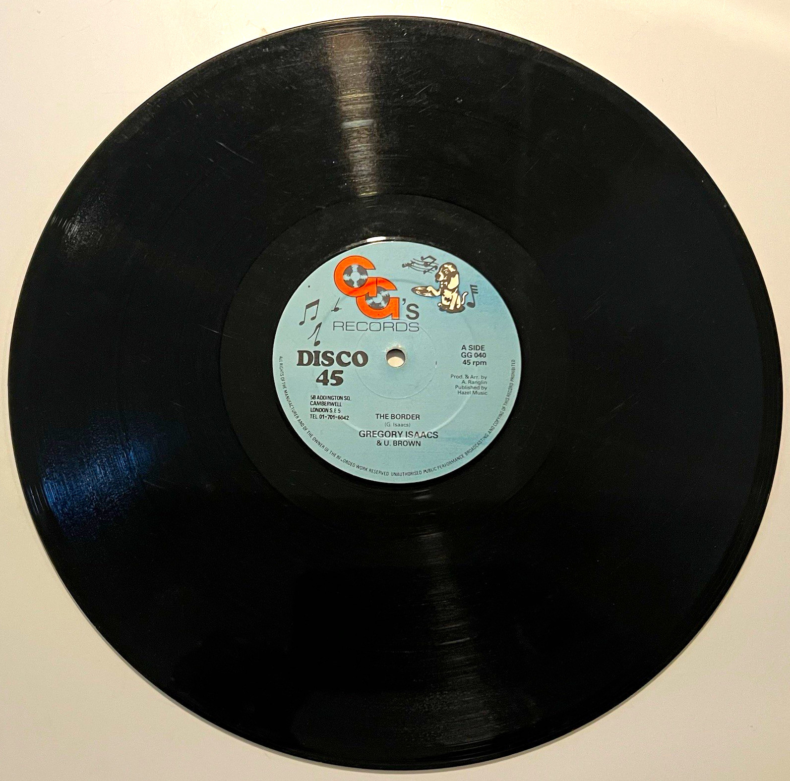 Gregory Isaacs & U. Brown – The Border / Out Of Rome (1978, 12\