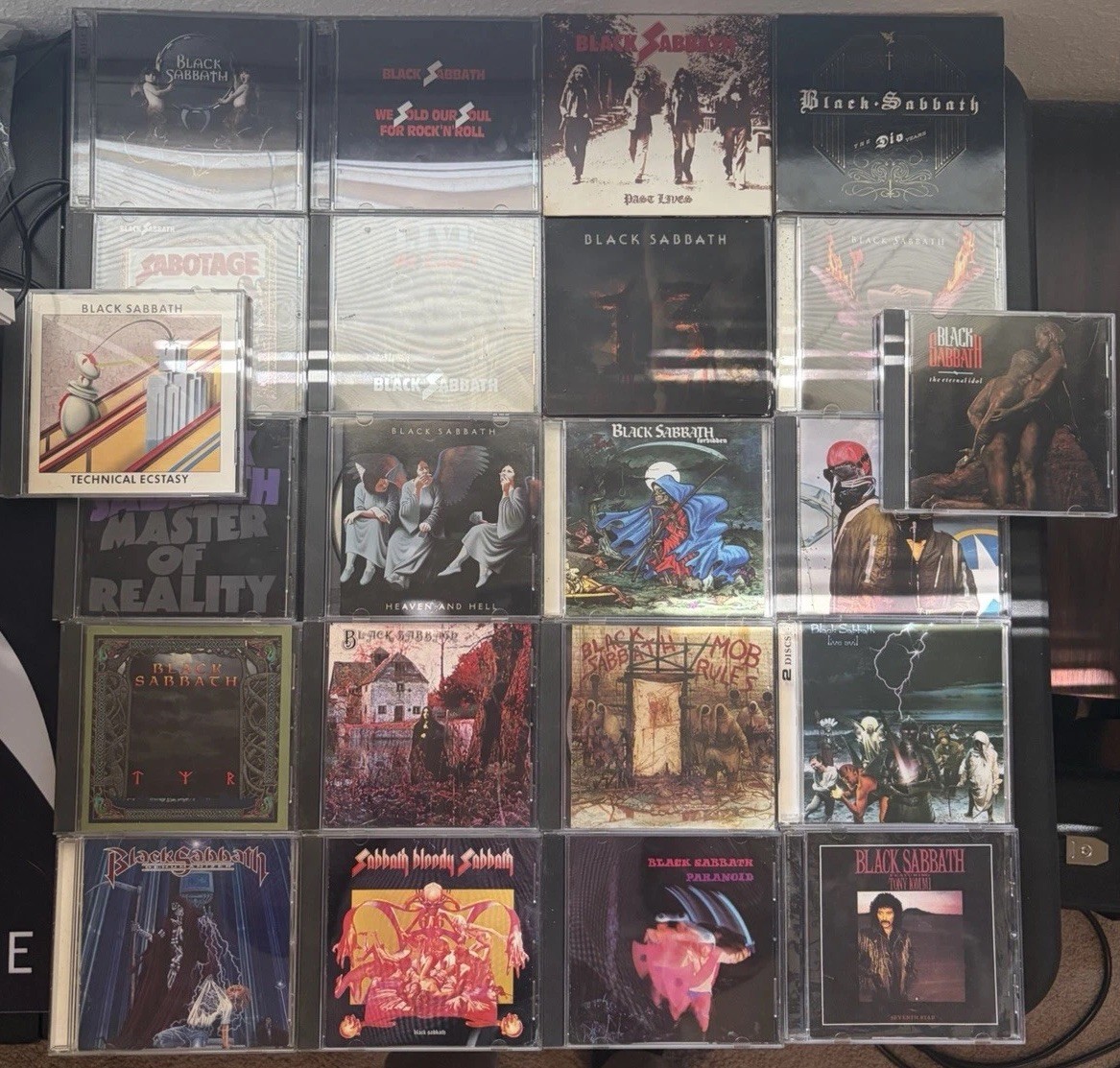 HUGE Black Sabbath CD Lot Near Complete Discography Paranoid, Heaven & Hell Etc.