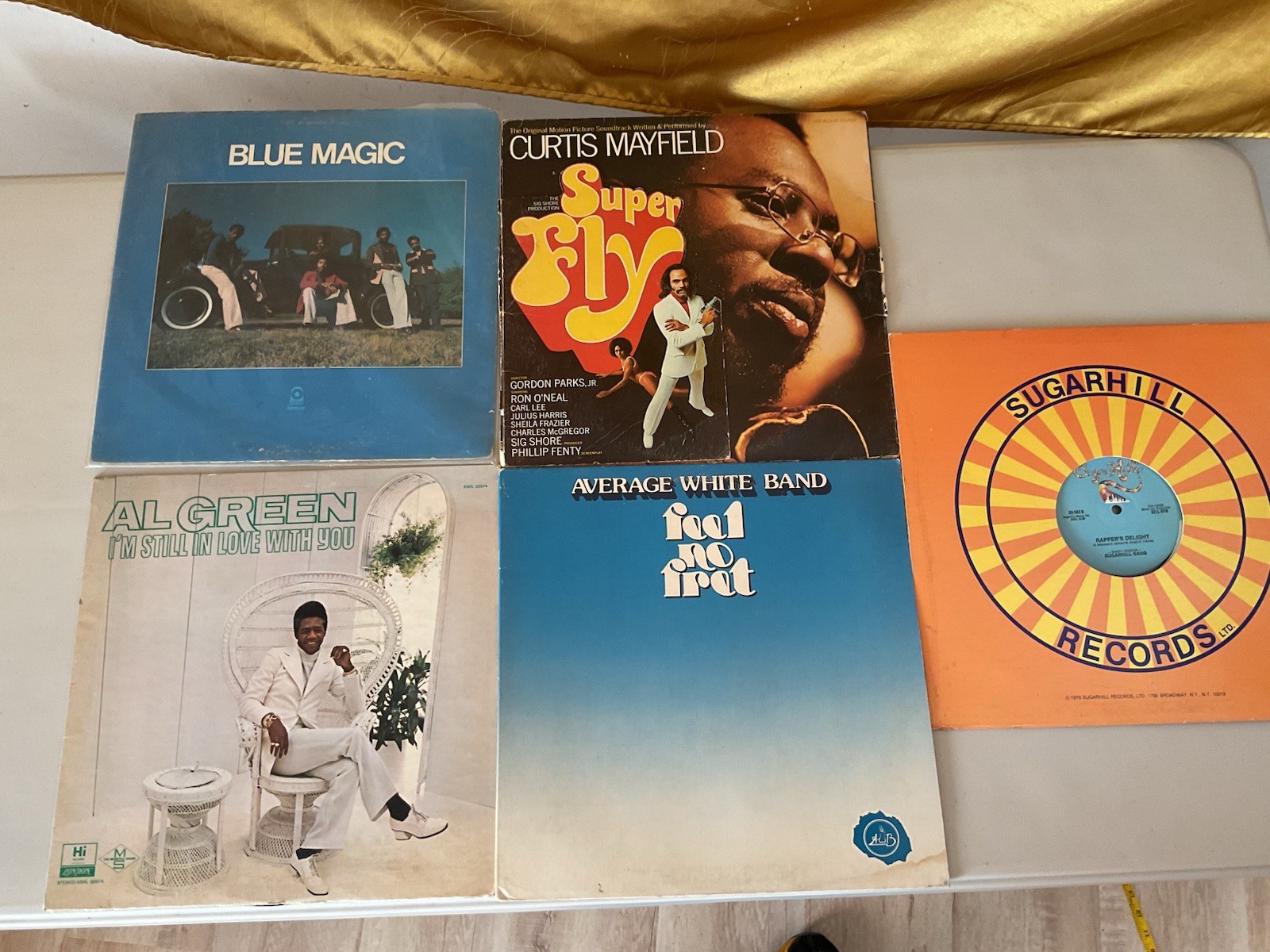 70s Funk & Soul Vinyl Lps Lot X 5 BLUE MAGIC AL GREEN SUPERFLY AWB SUGAR HILL