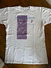Vintage 80s The Rose of Avalanche Velveteen Post Punk Gothic Rock Band T-Shirt L picture