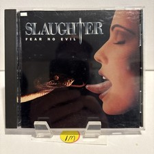 Slaughter – Fear No Evil CD 1995 Hard Rock Hair Metal CMC International. 1M picture