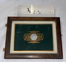 Antique New Haven Waring Banjo Clock Lower Door Hinges & Screws Original 1920s picture