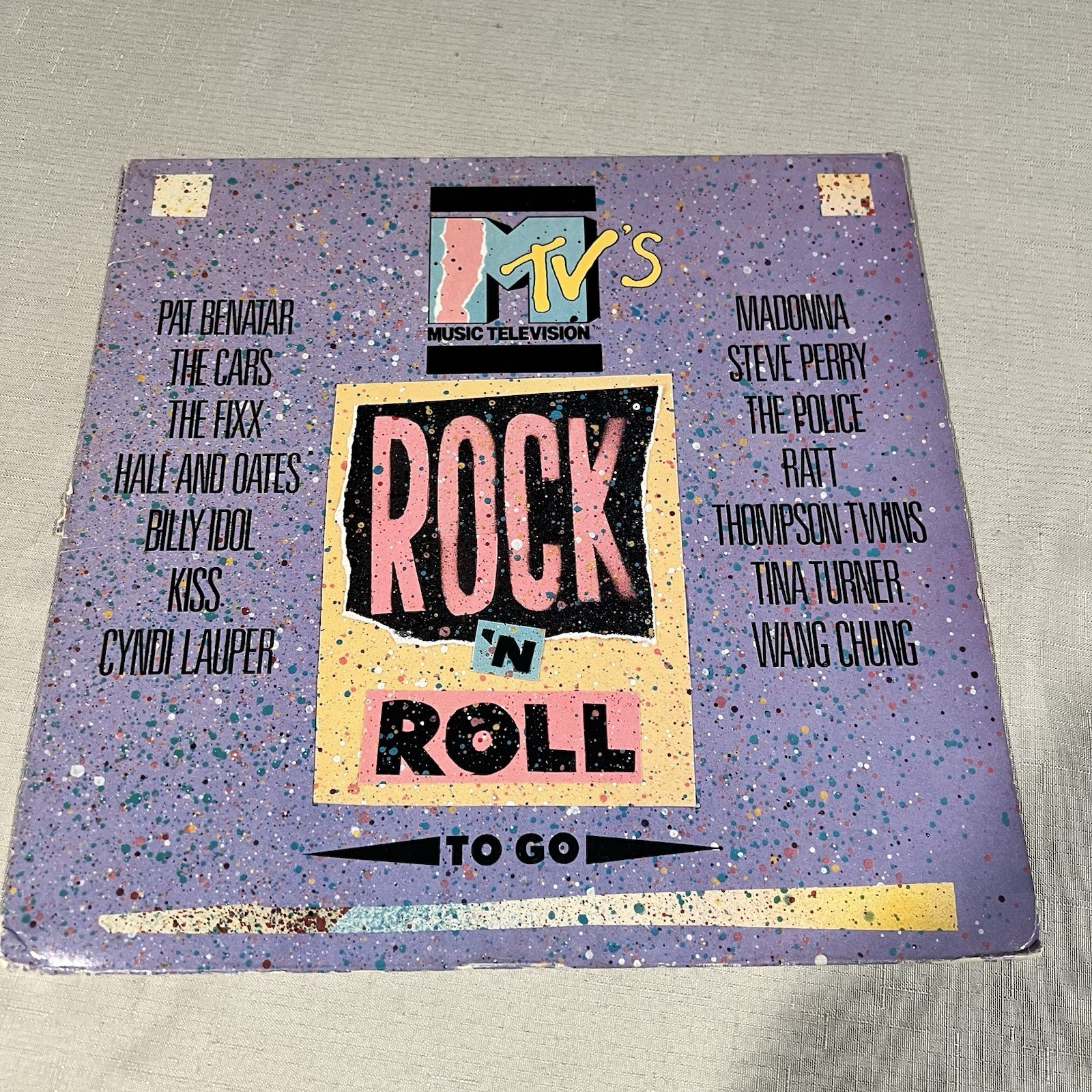 MTV's Rock 'N Roll To Go LP  Elektra 60399-1 Billy Idol MADONNA Wang Chung KISS