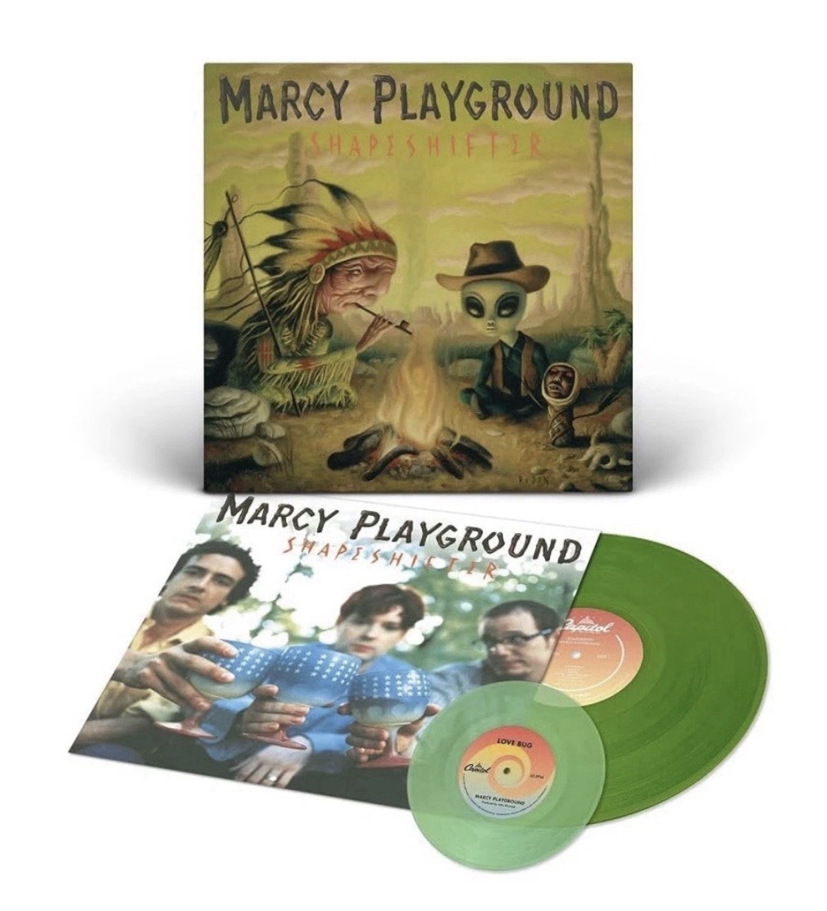Marcy Playground - Shapeshifter Emerald Green Vinyl LP + Bonus 7\'\' Clear Vinyl