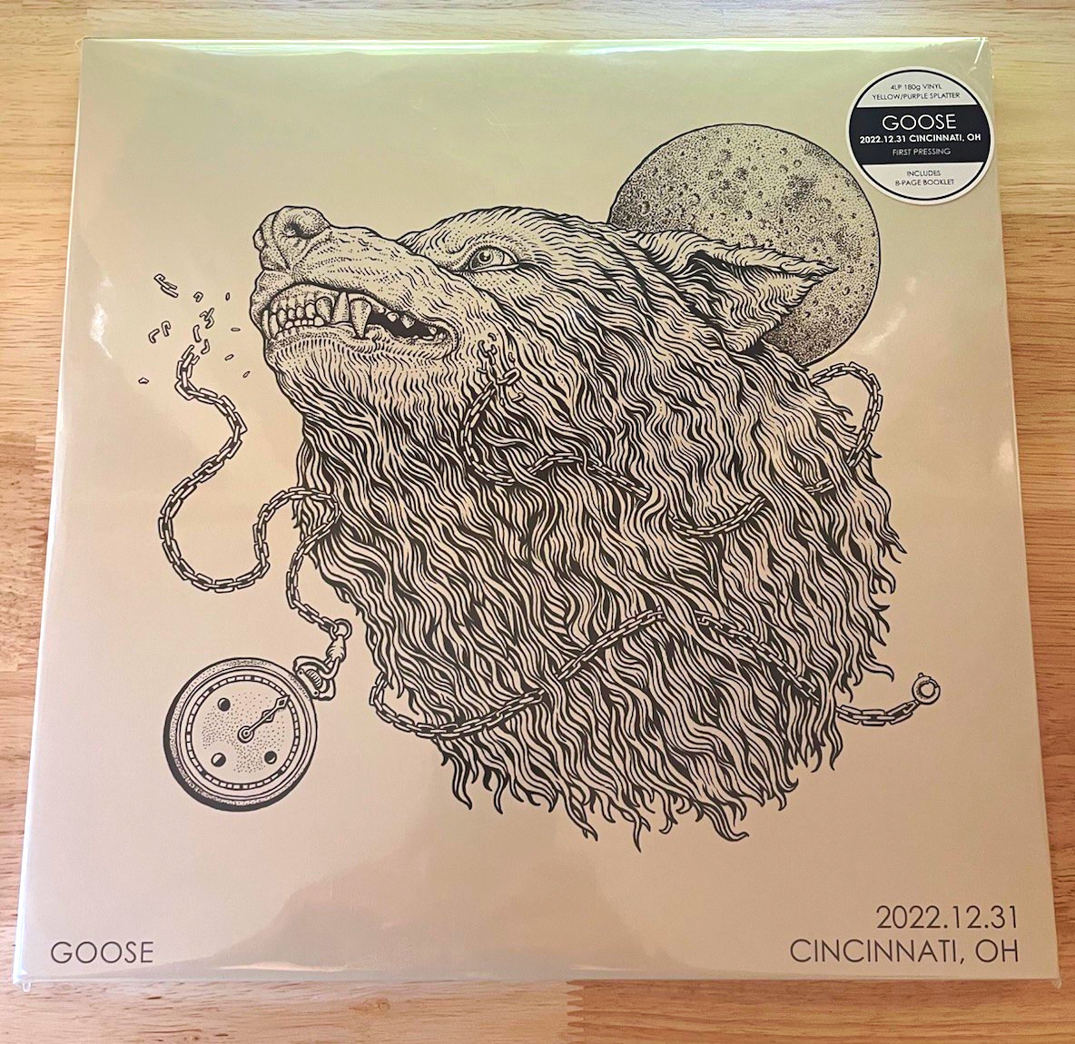 Goose - 2022.12.31 Cincinnati, OH 4LP 180g Yellow/Purple Vinyl + Booklet