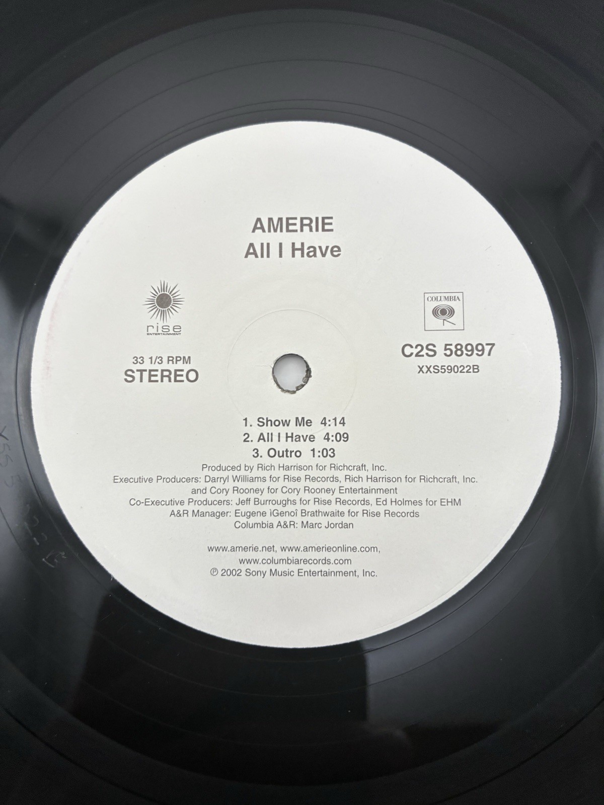 Amerie “All I Have” Promo Album Columbia NM SUPER RARE